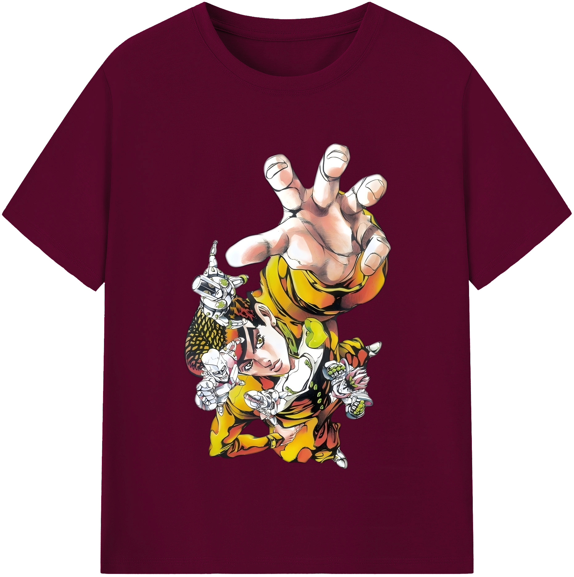 （画像用） ジョジョの奇妙な冒険 ひがしかた じょうすけ JoJo's Bizarre Adventure Higashikata Josuke レディースカジュアルプリントTシャツ（綿100％）